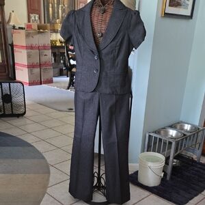 Willi Smith Gray Tailored Suit with Notched Lapels